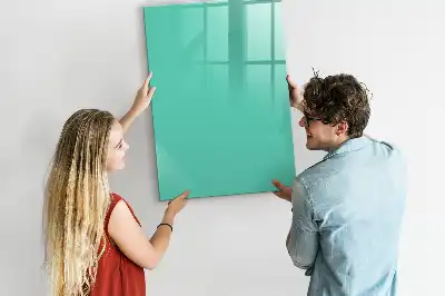 Magnettafel beschreibbar in Türkis
