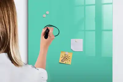 Magnettafel beschreibbar in Türkis