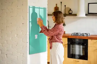 Magnettafel beschreibbar in Türkis
