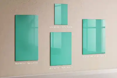 Magnettafel beschreibbar in Türkis