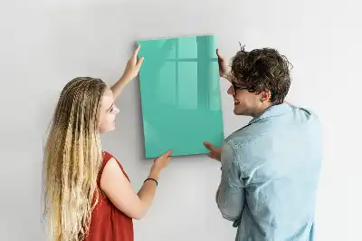 Magnettafel beschreibbar in Türkis