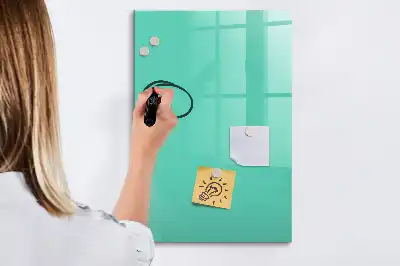 Magnettafel beschreibbar in Türkis