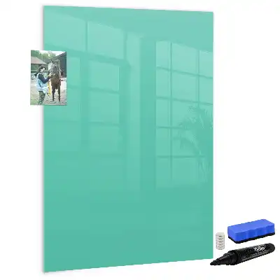 Magnettafel beschreibbar in Türkis