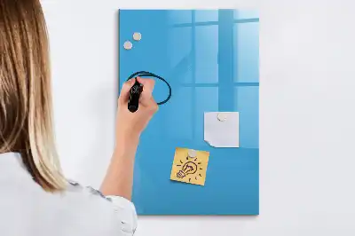 Magnettafel zum Schreiben in Hellblau