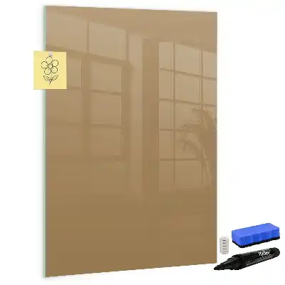 Beschreibbare Magnettafel dunkelbeige