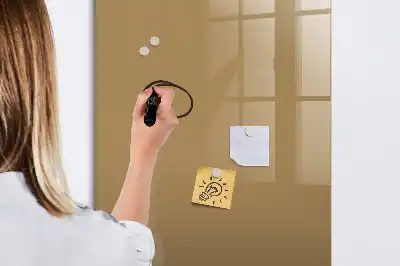 Beschreibbare Magnettafel dunkelbeige