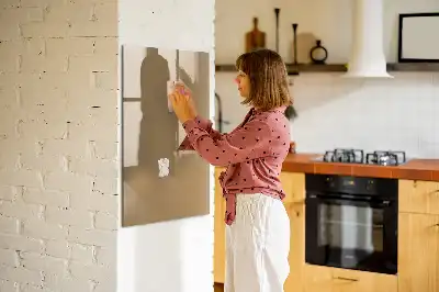 Beschreibbare Magnettafel dunkelbeige