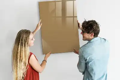 Beschreibbare Magnettafel dunkelbeige