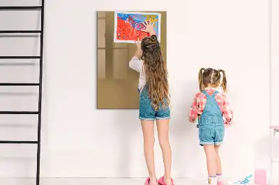 Beschreibbare Magnettafel dunkelbeige