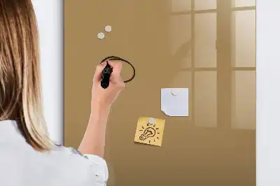 Beschreibbare Magnettafel dunkelbeige