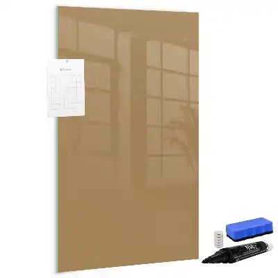 Beschreibbare Magnettafel dunkelbeige