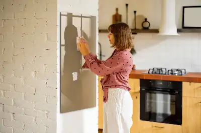 Beschreibbare Magnettafel dunkelbeige