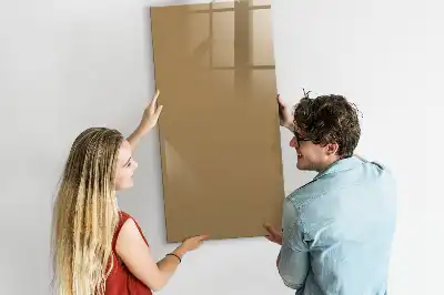 Beschreibbare Magnettafel dunkelbeige