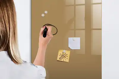 Beschreibbare Magnettafel dunkelbeige