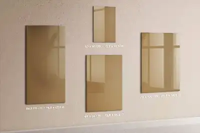 Beschreibbare Magnettafel dunkelbeige