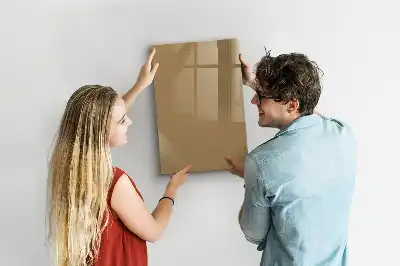 Beschreibbare Magnettafel dunkelbeige