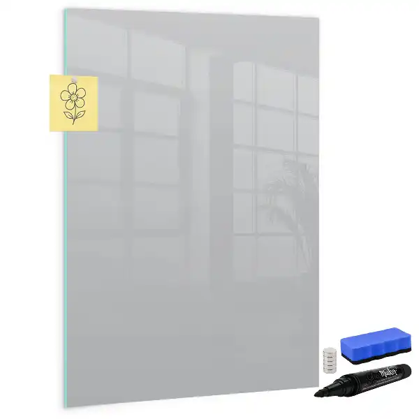 Beschreibbare Magnettafel in Hellgrau