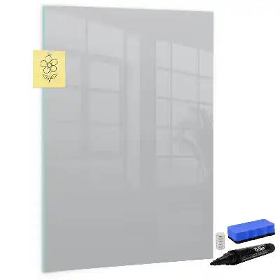 Beschreibbare Magnettafel in Hellgrau