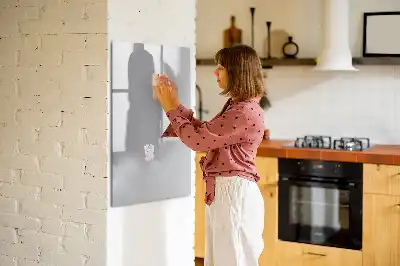 Beschreibbare Magnettafel in Hellgrau