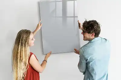 Beschreibbare Magnettafel in Hellgrau
