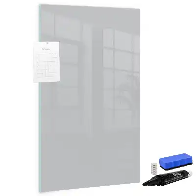 Beschreibbare Magnettafel in Hellgrau