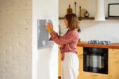 Beschreibbare Magnettafel in Hellgrau