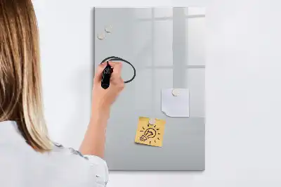 Beschreibbare Magnettafel in Hellgrau
