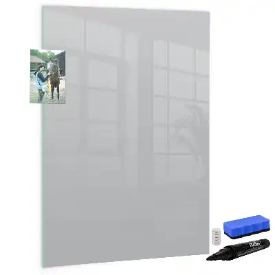 Beschreibbare Magnettafel in Hellgrau