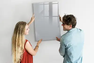 Beschreibbare Magnettafel in Hellgrau