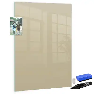 Magnettafel zum Beschreiben in Beige