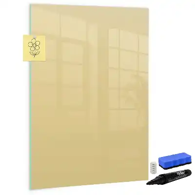 Beschreibbare Magnettafel in Creme