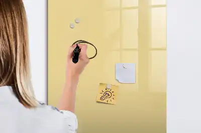 Beschreibbare Magnettafel in Creme