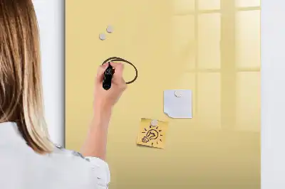 Beschreibbare Magnettafel in Creme