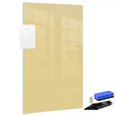 Beschreibbare Magnettafel in Creme