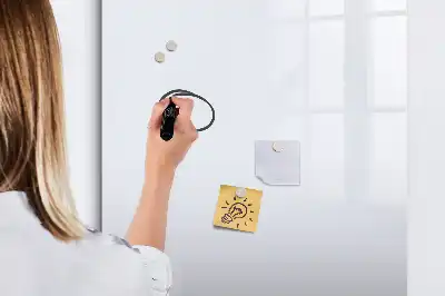 Magnettafel zum Schreiben von Off-White