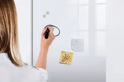 Magnettafel zum Schreiben von Off-White