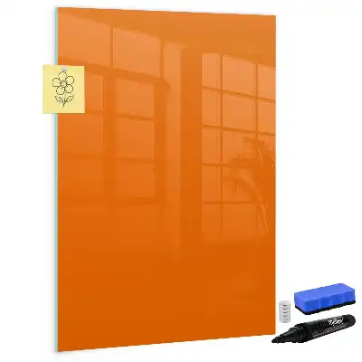 Magnettafel beschreibbar in der Farbe Orange