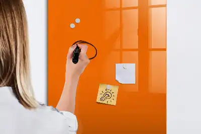 Magnettafel beschreibbar in der Farbe Orange