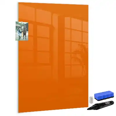 Magnettafel beschreibbar in der Farbe Orange