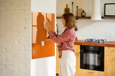 Magnettafel beschreibbar in der Farbe Orange