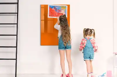 Magnettafel beschreibbar in der Farbe Orange