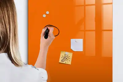 Magnettafel beschreibbar in der Farbe Orange