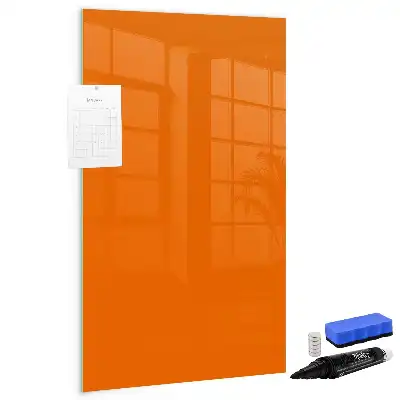 Magnettafel beschreibbar in der Farbe Orange