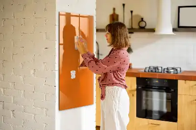 Magnettafel beschreibbar in der Farbe Orange