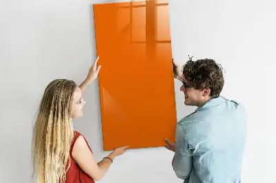 Magnettafel beschreibbar in der Farbe Orange
