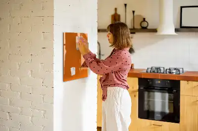 Magnettafel beschreibbar in der Farbe Orange
