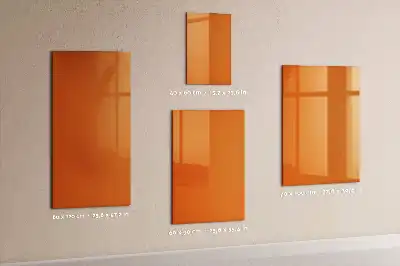 Magnettafel beschreibbar in der Farbe Orange