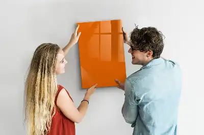 Magnettafel beschreibbar in der Farbe Orange