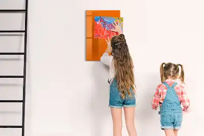 Magnettafel beschreibbar in der Farbe Orange
