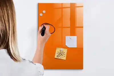 Magnettafel beschreibbar in der Farbe Orange